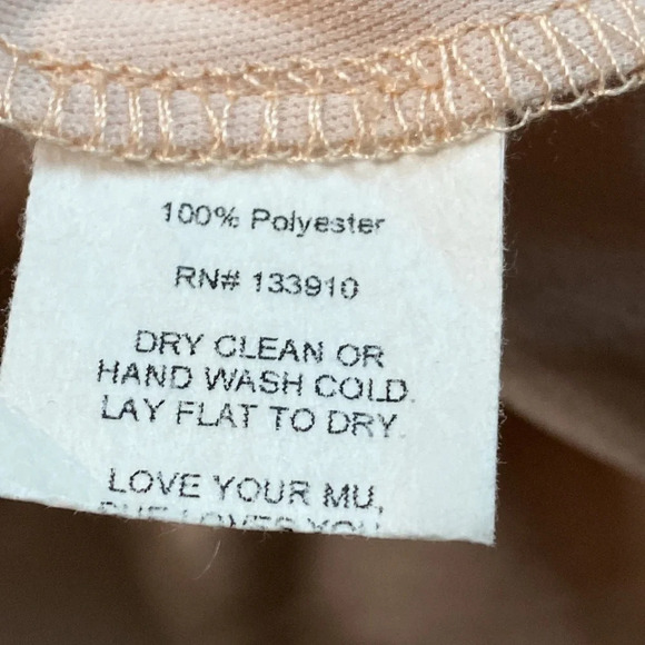 Show Me Your Mumu Liz Tie Maxi Dress Soft Beige Chiffon Blush Size S - Picture 11 of 12